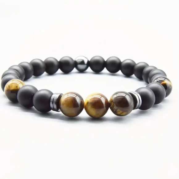 Remember Who The Fuck You Are' Morse Code Bracelet, 2025 New Tiger Eye